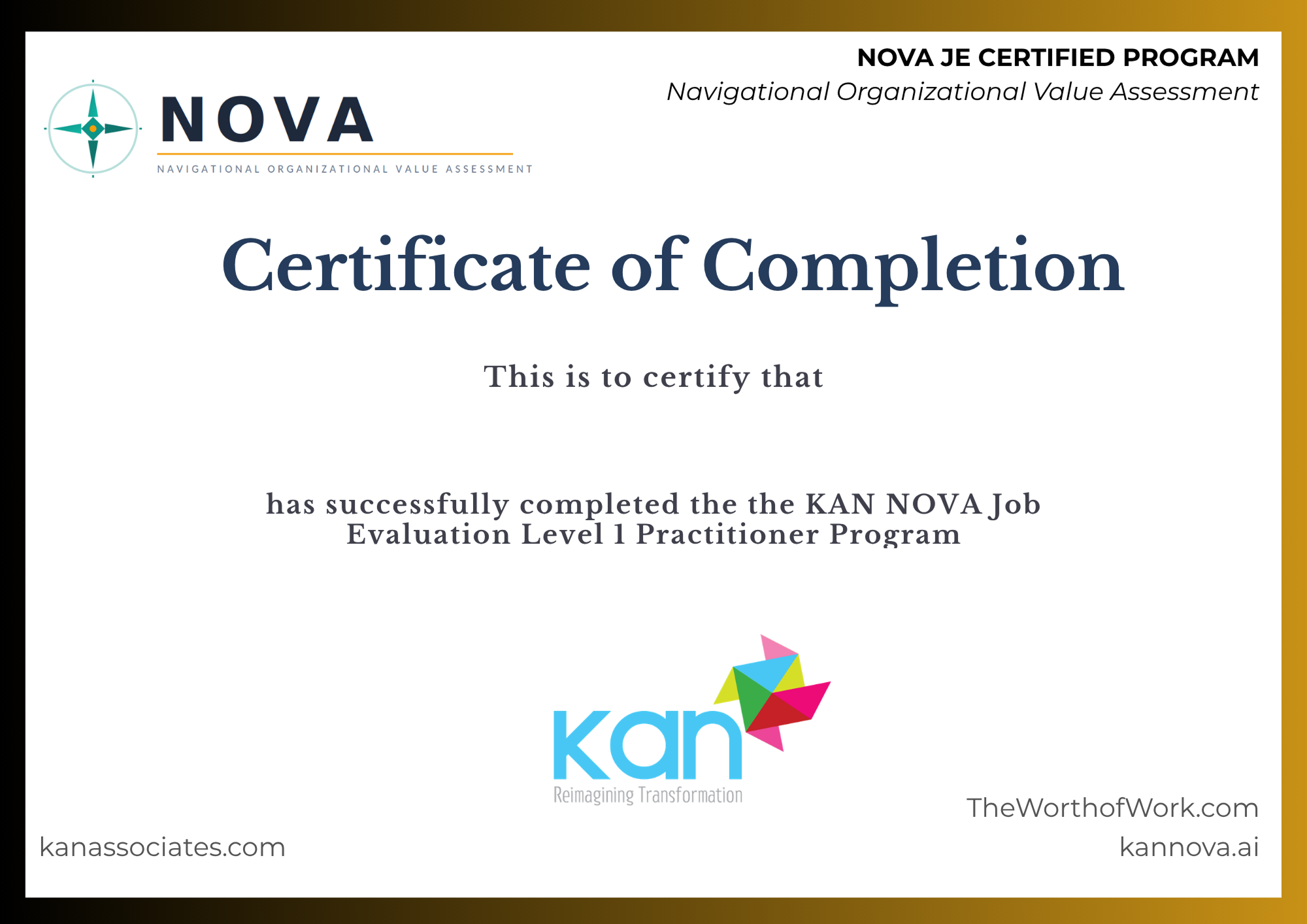 Certificate template